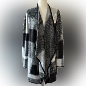 Lucky Brand Black and Gray Cardigan
